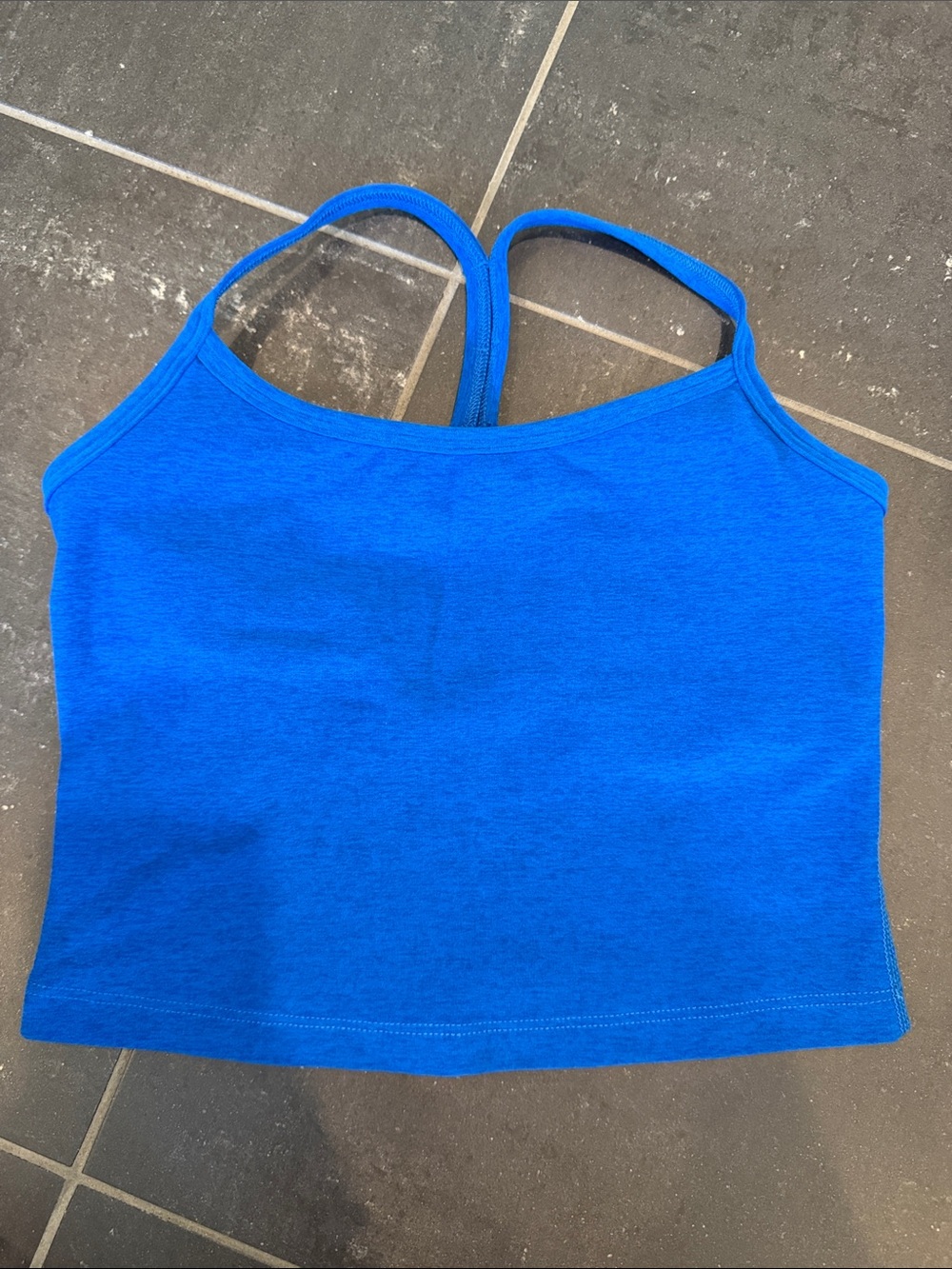 Beyond Yoga Electric Blue Cropped Tank Top